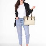 BOLSA STEVE MADDEN BMARIOS BONE/MULTI en STOCK