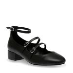 TACONES COLLEAGUE BLACK LEATHER STEVE MADDEN en STOCK
