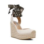 TACONES DAFINA-SM OFF WHITE CANVAS STEVE MADDEN en STOCK
