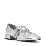 TACONES PREPPY SILVER LEATHER STEVE MADDEN en STOCK